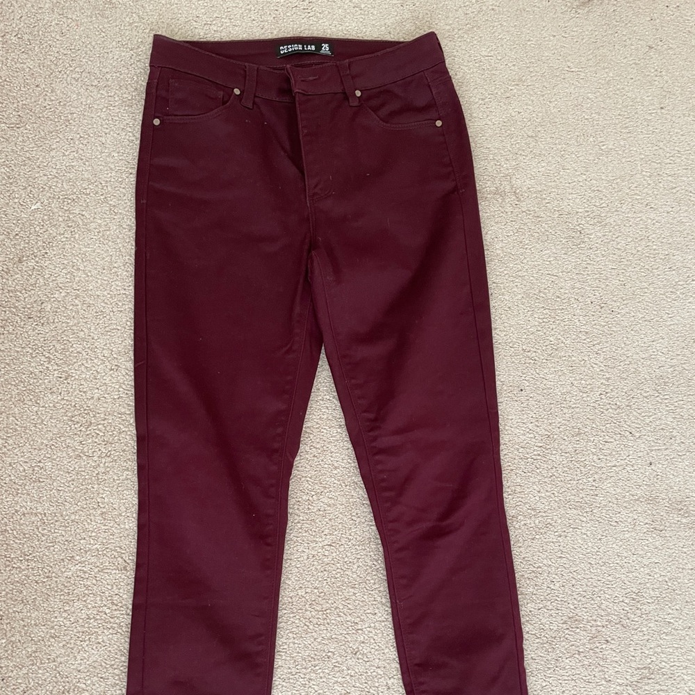 Design Lab Merlot Pants - Picture 2 of 5